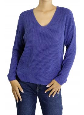 Maglia tinta unita con scollo a V